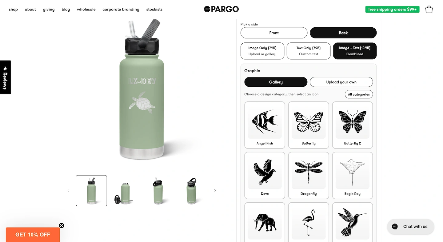 ProjectPargo Personalization App